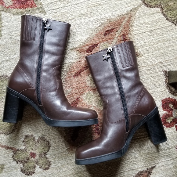 tommy hilfiger mid calf boots